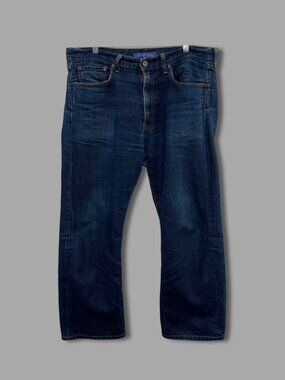 JUNYA WATANABE MAN x COMME des GARCONS Washed Blue Wide Leg Denim Jeans Sz M